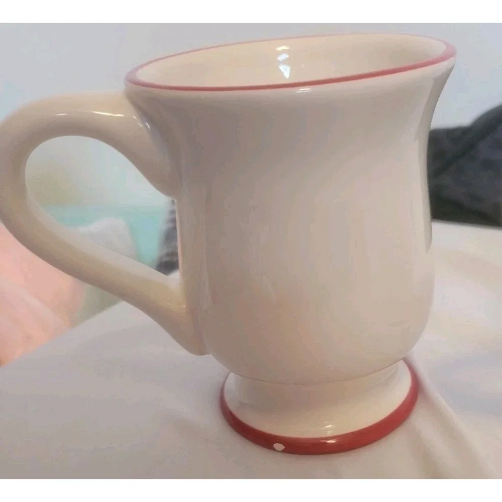 Williams‎ Sonoma Discontinued Snowmen Chef Mug Set of 2 Red Apron Coffee Cups